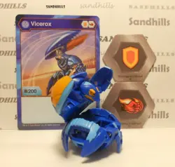 Bakugan Vicerox Battle Planet Blue Aquos B200 - Card - 2 Bakucores - Image 2