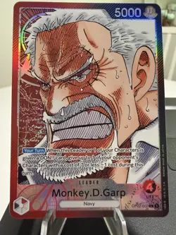 Monkey.D.Garp Alt Leader Pre Errata OP02-002 One Piece Card - Image 1