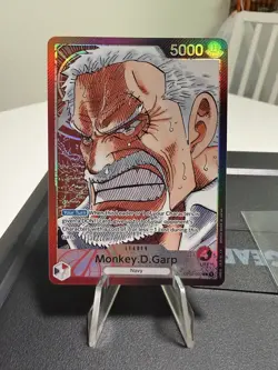 Monkey.D.Garp Alt Leader Pre Errata OP02-002 One Piece Card - Image 3