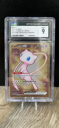 {CGC Mint 9} Mew EX (UPC 151 Promo Metal Card) 205 Pokemon Scarlet & Violet 151 - Image 1