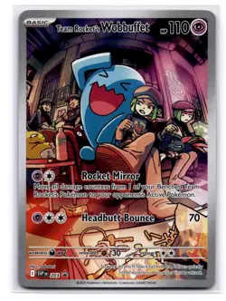 Team Rocket's Wobbuffet Promo SV: Scarlet & Violet Promo Cards 203 LP-NM - Image 1