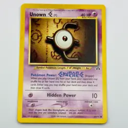 Unown E 67/75 Neo Discovery Rare Vintage Pokemon Card Unknown [E] Lightly Played - Image 1
