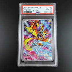 PSA 10 Zeraora 151/142 Pokemon Stellar Crown IR Full Art Holo Card - Image 1