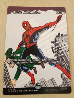 Heroic Intervention - #034 Regular (Borderless) Spider Man Eternal-Legal - Mtg - Image 1