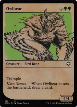 Owlbear (Showcase) C Adventures in the Forgotten Realms 331 NM Foil - Image 1