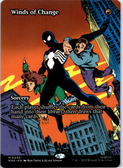 Winds of Change Borderless Spider-Man NM MTG - Image 1