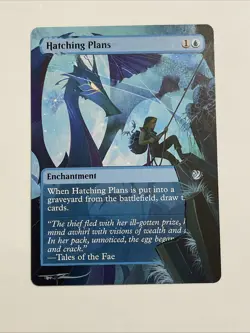 ALTERED/HAND-PAINTED HATCHING PLANS - MTG Magic the Gathering - Image 1