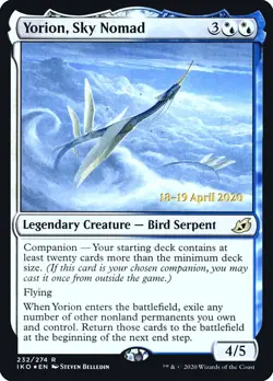 MTG Yorion, Sky Nomad Ikoria: Lair of Behemoths 232/274 Foil Prerelease - Image 1