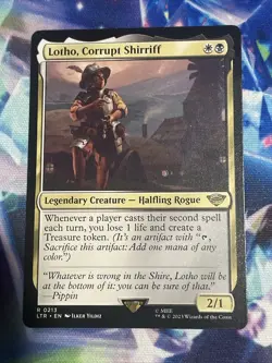 MTG - Lotho, Corrupt Shirriff - Legendary Creature - LTR 213 - Rare - Image 1