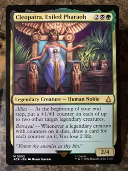 MTG TCG Assassins Creed Cleopatra, Exiled Pharaoh 0052 Regular Mythic - Image 1