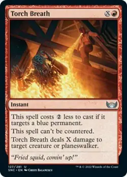 TORCH BREATH x4 mtg NM-M Streets of New Capenna 4 Unc - Image 1