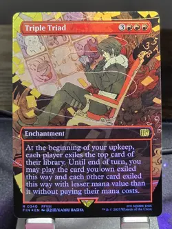 MTG - Triple Triad (Borderless) Foil - FINAL FANTASY (FIN) - Image 1