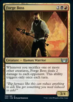 FORGE BOSS x4 mtg NM-M Streets of New Capenna 4 Unc - Image 1