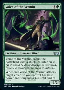 VOICE OF THE VERMIN x4 mtg NM-M Streets of New Capenna 4 Unc - Image 1