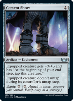 CEMENT SHOES x4 mtg NM-M Streets of New Capenna 4 Unc - Image 1