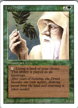 Ley Druid Revised Edition Uncommon NM Magic: The Gathering Normal - Image 1