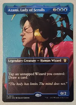 MTG Magic [x1] Azami, Lady of Scrolls [x1] Borderless Extended Masters M/NM - Image 1