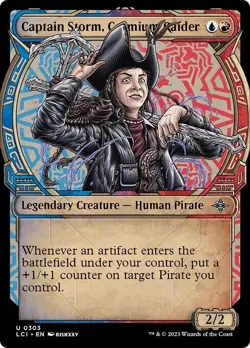 Showcase CAPTAIN STORM, COSMIUM RAIDER x4 mtg NM Lost Caverns of Ixalan 4 Unc - Image 1