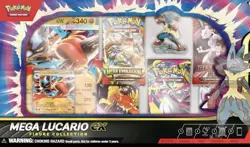 Pokemon TCG Mega Lucario ex Premium Figure Collection Box Factory Sealed - Image 1