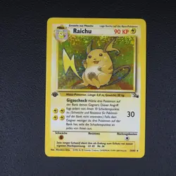 Raichu - 1. Edition - Pokemon Karte TCG WOTC 14/62 Rare Holo Fossil /U24 - Image 2