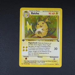 Raichu - 1. Edition - Pokemon Karte TCG WOTC 14/62 Rare Holo Fossil /U24 - Image 3