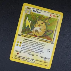Raichu - 1. Edition - Pokemon Karte TCG WOTC 14/62 Rare Holo Fossil /U24 - Image 4