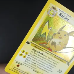 Raichu - 1. Edition - Pokemon Karte TCG WOTC 14/62 Rare Holo Fossil /U24 - Image 5