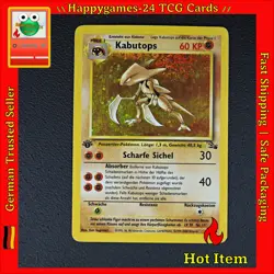 Kabutops- 1. Edition - Pokemon Karte TCG WOTC 9/62 Rare Holo Fossil /U31 - Image 1