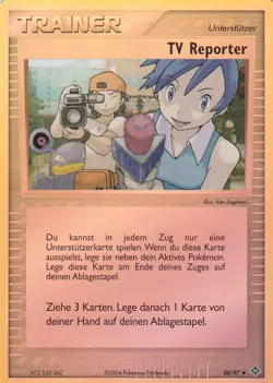 TV Reporter - 88/97 EX Drache - Reverse Holo DE NM Pokemon - Image 1