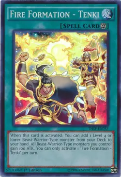 Fire Formation - Tenki - THSF-EN057 - Super Rare - 1st Edition Near Mint Yugioh! - Image 1