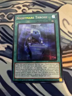 Yugioh Nightmare Throne Prismatic Secret Rare MP25-EN072 Near Mint - Image 1