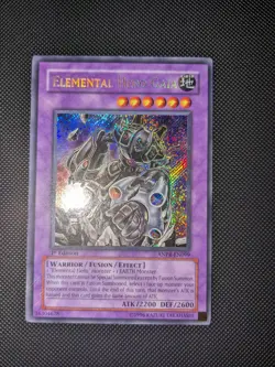 Yugioh! Elemental Hero Gaia ANPR-EN099 Secret Rare 1st Edition LP - Image 1