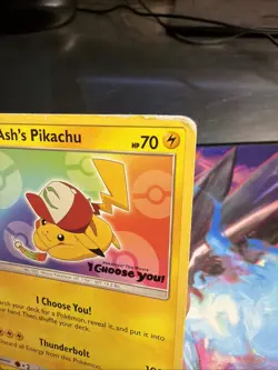 Ash's Pikachu TCG SM108 2017 Promo Card Pokemon 'I Choose You' See Pictures - Image 2