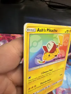 Ash's Pikachu TCG SM108 2017 Promo Card Pokemon 'I Choose You' See Pictures - Image 3
