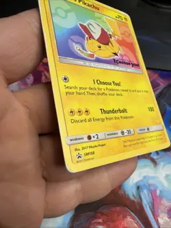 Ash's Pikachu TCG SM108 2017 Promo Card Pokemon 'I Choose You' See Pictures - Image 4