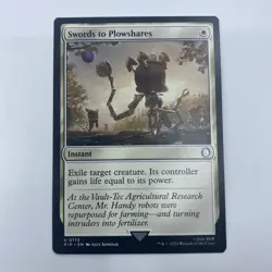 MTG Swords to Plowshares Fallout UB Uncommon White Instant Removal Card - Image 1