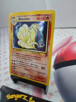 Pokemon TCG Ninetales Base Set 2 Holo Unlimited Rare Card 13/130 LP - Image 2