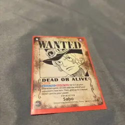 Namco One Piece CCG Sabo Carrying on His Will OP13-120 Character Card English - Image 1