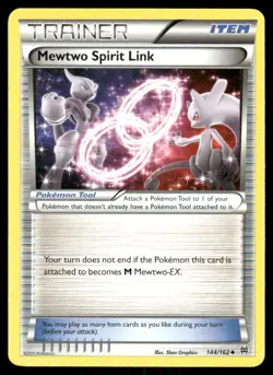 Pokemon Cards Mewtwo Spirit Link 144/162 BREAKthrough XY Uncommon NM - Image 1