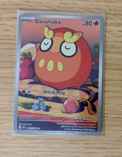 Pokemon TCG S&V Black Bolt Darumaka Illustration Rare Card 097/086 - Image 1