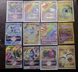 Pokemon Cards Lot (12 Silver Tempest Cards, Gold, Rainbow, Ultra Rares) - Image 1