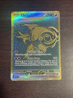 Pokemon Card Chi-Yu EX 241/091 Paldean Fates Hyper Rare Full Art - Image 1
