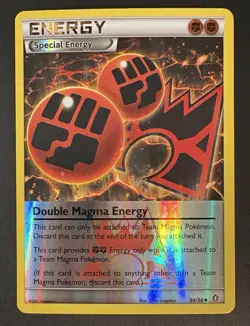 Double Magma Energy 34/34 Double Crisis Pokemon Card Reverse Holo LP - Image 1