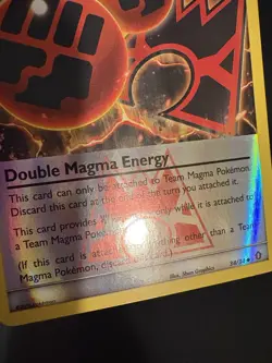 Double Magma Energy 34/34 Double Crisis Pokemon Card Reverse Holo LP - Image 3