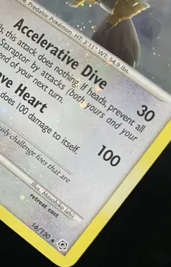 Staraptor 16/130 Diamond and Pearl (Holo Bleed) Pokemon Card - Image 3