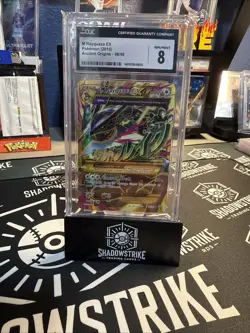 Ancient Origins Mega Rayquaza EX Card 98/98 CGC 8 NM-MT Pokemon Pot CrossoverU - Image 1