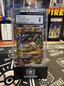 Ancient Origins Mega Rayquaza EX Card 98/98 CGC 8 NM-MT Pokemon Pot CrossoverU - Image 2