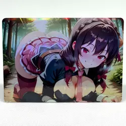 Konosuba Yunyun Goddess Anime Waifu ACG Foil Card - Image 1