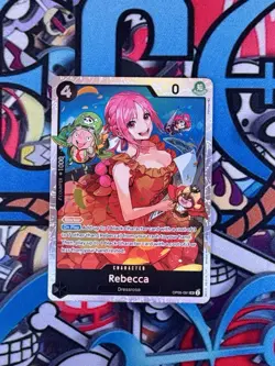One Piece Card Game Rebecca OP05-091 Super Rare English Edition Reprint NM - Image 1