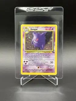 Gengar 5/62 Fossil Holo Foil Vintage 1999 Rare English Pokemon TCG Card LP - Image 1